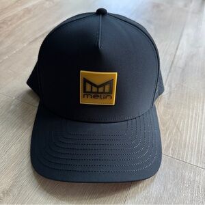 NEW Melin Hydro Odyssey Snapback Hat - Black / Gum - Size XL